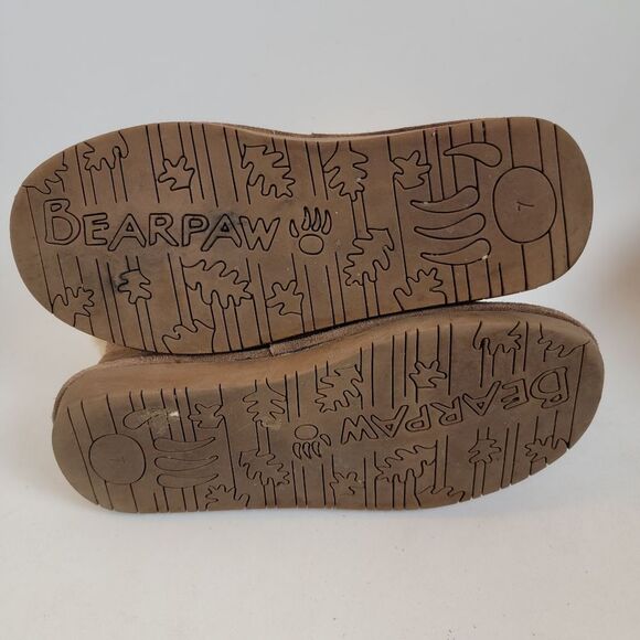 BEARPAW ABBY HICKORY Women mini boots short fleece Sherpa buckle slip on shoes - Picture 6 of 11